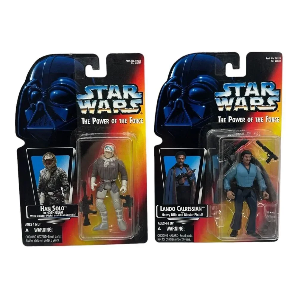 4 VTG Kenner Star Wars POTF Figures Leia Luke Skywalker Han‎ Solo Lando